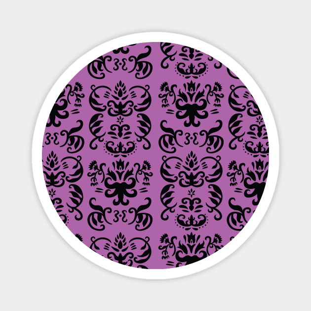 Hand-drawn French Damask Pattern Magnet by SarahMurphy